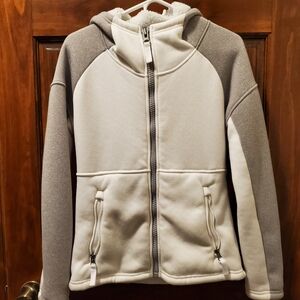 Spyder Gray and White Fleece Jacket